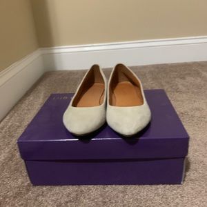 Madewell white suede flats